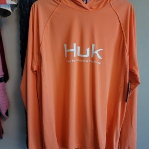 HUK long sleeve hoodie shirt